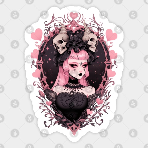 Goth Queen Sticker by DarkSideRunners